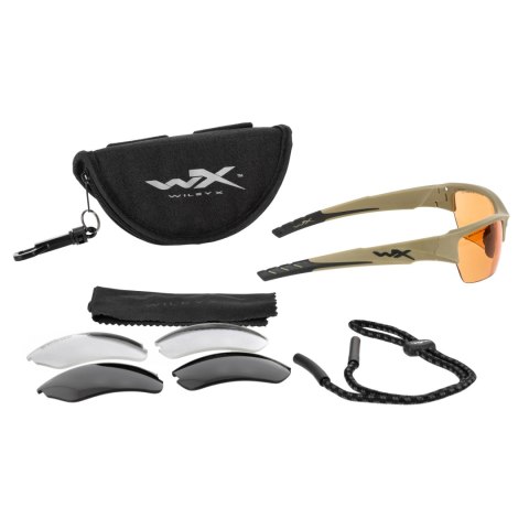 Okulary taktyczne Wiley X Valor 2.5 CHVAL06 z wymiennymi wizjerami Wiley X