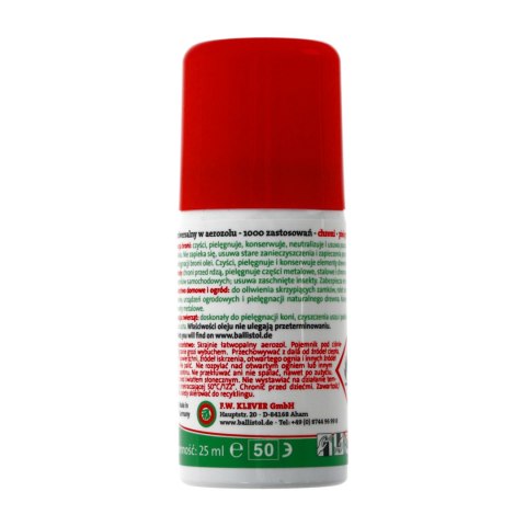 Olej do broni Ballistol spray 25 ml F.W. Klever