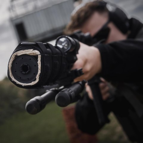 Osłona termiczna tłumika do broni Valkiria do Tactinox L czarna Valhalla Industries