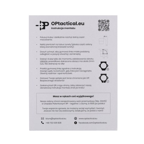 Zestaw osłon OPtactical do lunety Primary Arms Compact PLx-1-8x24 OPtactical