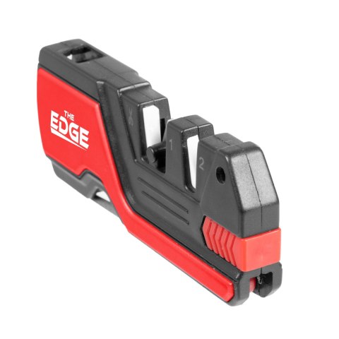 Ostrzałka do noży THE EDGE bushSHARP czerwona + krzesiwo THE EDGE