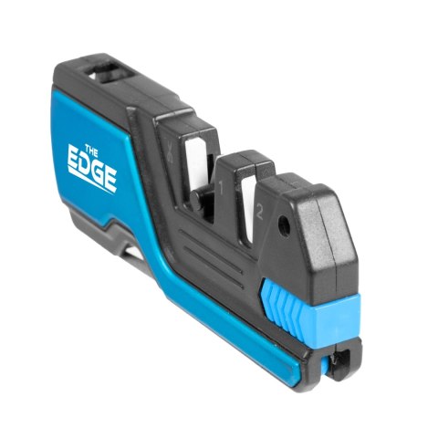 Ostrzałka do noży THE EDGE bushSHARP niebieska + krzesiwo THE EDGE
