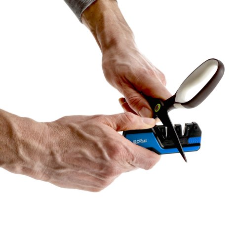 Ostrzałka do noży THE EDGE bushSHARP niebieska + krzesiwo THE EDGE