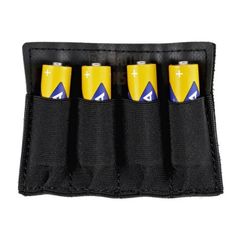 Panel organizacyjny kieszeni na 4 baterie Husar czarny Husar