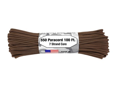 Paracord Atwood Rope MFG 550-7 4 mm 30,48 m brązowy Atwood Rope MFG
