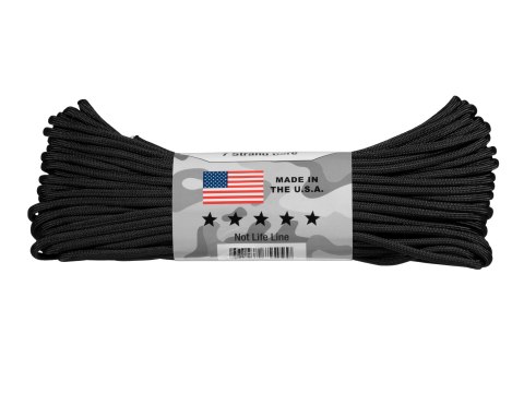 Paracord 	Atwood Rope MFG 550-7 4mm 30,48m czarny Atwood Rope MFG