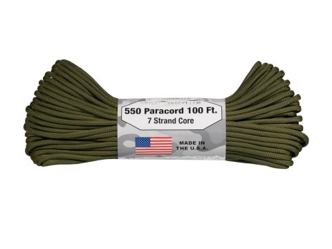 Paracord Atwood Rope MFG 550-7 4mm 30,48m oliwkowy Atwood Rope MFG
