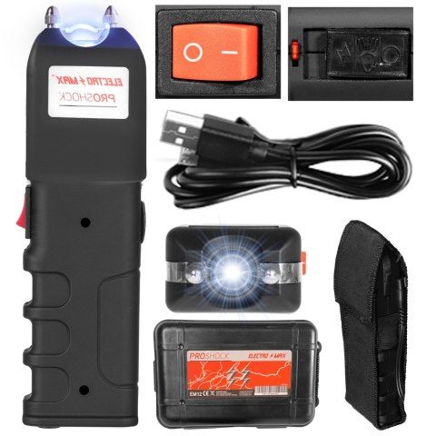 Paralizator Electro Max Pro Shock 5 mln V z latarką Electro Max