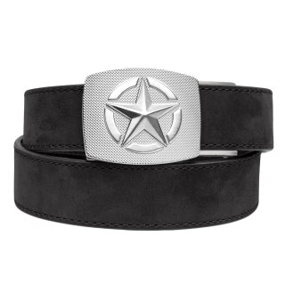 Pas Kore Essentials Star Buckle Black Buffalo Leather Gun Belt KORE Essentials