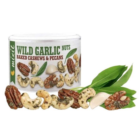 Pieczone orzechy z czosnkiem niedźwiedzim Mixit Wild Garlic Nuts 150 g Mixit