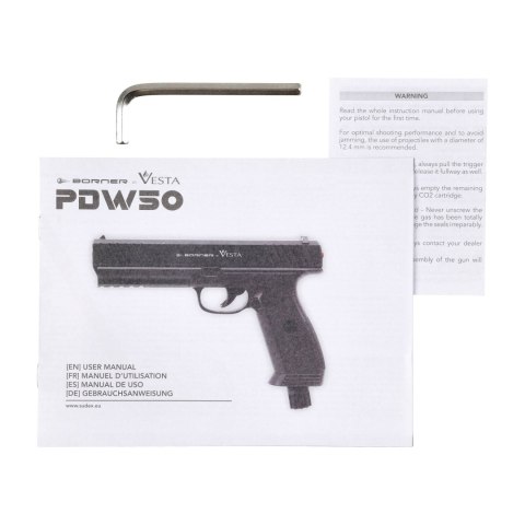 Pistolet RAM Borner PDW50 cal. 50 Borner