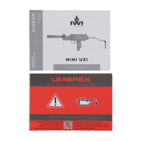Pistolet maszynowy wiatrówka IWI Mini Uzi 4,5 mm sprężnowy IWI (Israel Weapon Industries)