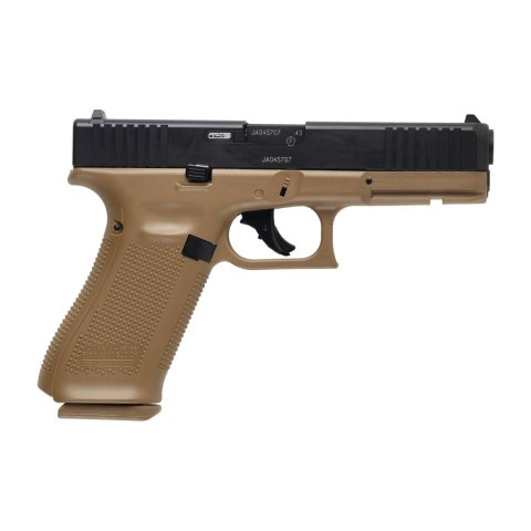 Pistolet na kule gumowe Glock Gen 5 T4E .43 CO2 coyote, zestaw Glock