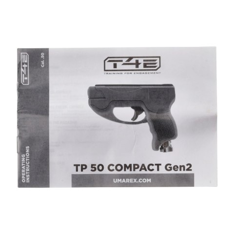 Pistolet na kule gumowe Umarex T4E TP 50 Compact kal. .50 gen. 2 CO2 8 g T4E - Training for Engagement