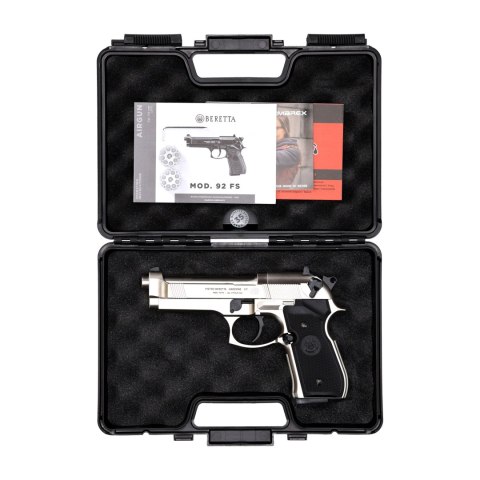 Pistolet wiatrówka Beretta M92 FS nikiel 4,5 mm Diabolo CO2 Beretta