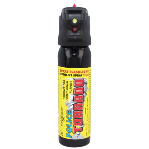 Gaz pieprzowy ESP Police Tornado Spray Flashlight 15% OC 100 ml - strumień (SFL-01-100) ESP - Euro Security Products