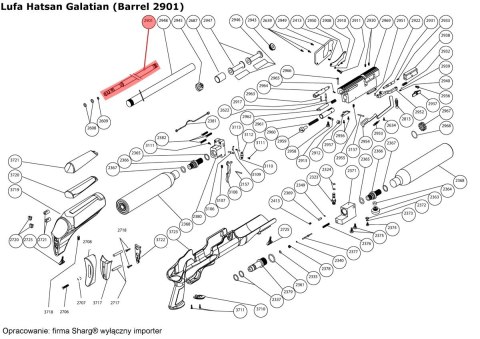 Lufa do wiatrówki Hatsan Hercules, Galatian, Predator (2901) Hatsan Arms