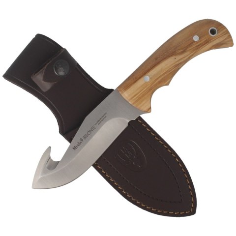 Nóż Muela Bisonte-11.OL Olive Wood, Satin X50CrMoV15 Muela