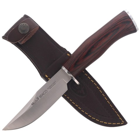 Nóż Muela Braco-11R Pakka Wood, Satin X50CrMoV15 Muela