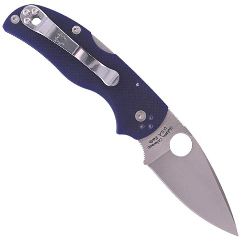 Nóż składany Spyderco Native 5 Dark Blue G10, Satin CPM S110V by Sal, Eric Glesser (C41GPDBL5) Spyderco Inc.