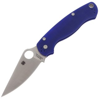 Nóż składany Spyderco Para Military 2 Dark Blue G10, Satin CPM S110V by Sal, Eric Glesser (C81GPDBL2) Spyderco Inc.