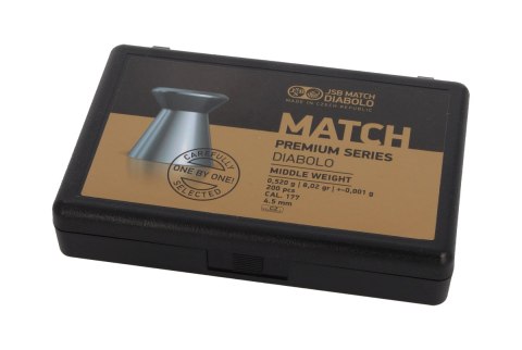 Śrut JSB Match Premium Middle 4.52 mm, 0.520 g, 200 szt. (1020-200) JSB