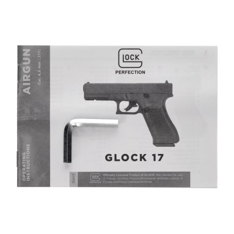 Pistolet wiatrówka Glock 17 gen 5. 4,5 mm blowback Glock