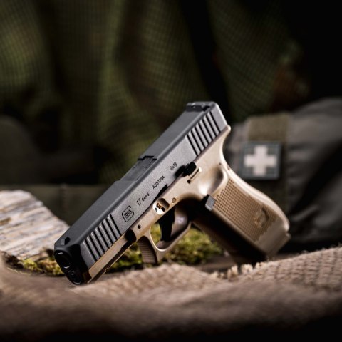 Pistolet wiatrówka Glock 17 gen5 4,5 mm BB coyote Glock
