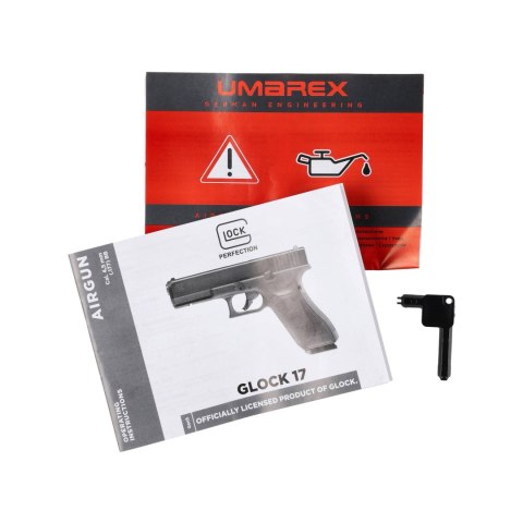 Pistolet wiatrówka Glock 17 gen5 4,5 mm BB szary Glock