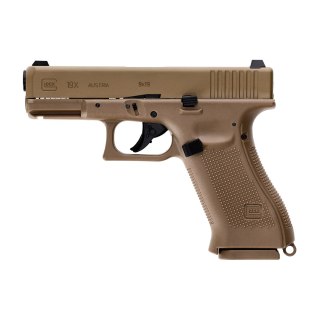 Pistolet wiatrówka Glock 19X blowback 4,5 mm coyote BB CO2 Glock