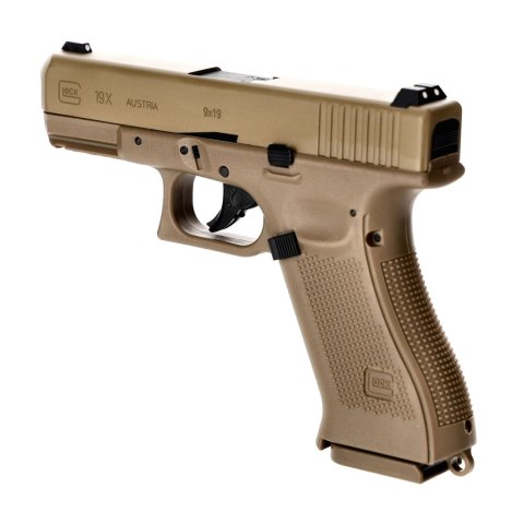 Pistolet wiatrówka Glock 19X blowback 4,5 mm coyote BB CO2 Glock