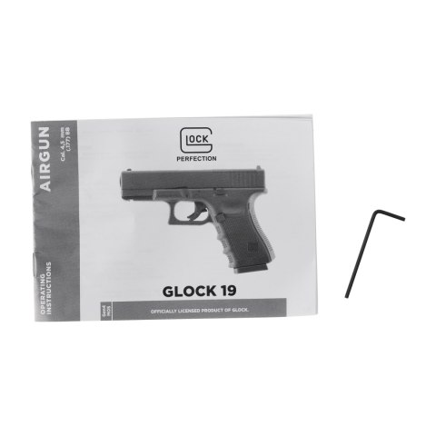 Pistolet wiatrówka Glock 19 gen4 MOS 4,5 mm BB Glock