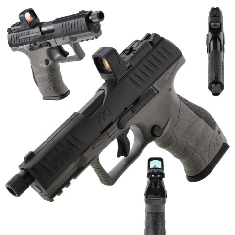 Pistolet wiatrówka Walther PPQ M2 Q4 TAC Combo 4,6" SET 4,5 mm Walther