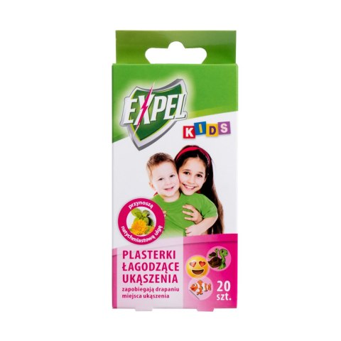 Plasterki Expel dla dzieci łagodzące ukąszenia Expel