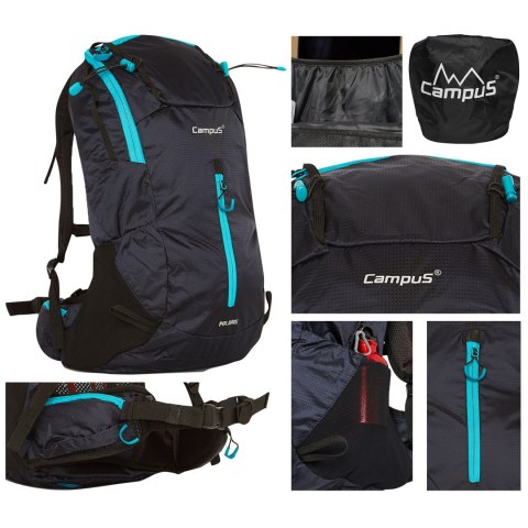 Plecak trekkingowy Campus POLARIS 37L czarno/morski Campus