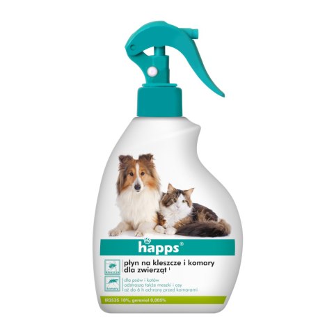 Płyn Happs na komary i kleszcze dla zwierząt 200 ml Happs
