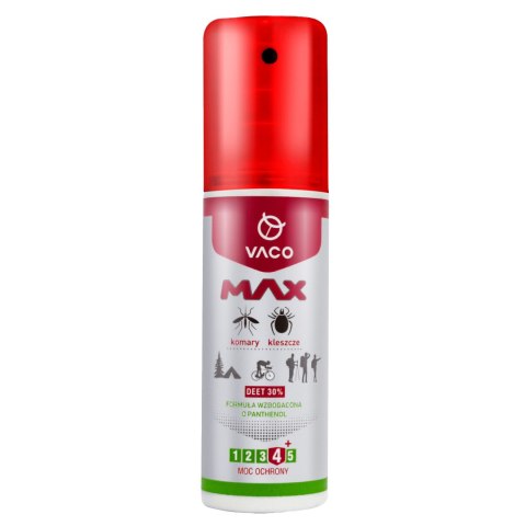 Płyn Max Vaco na komary i kleszcze Deet 30% 80 ml Vaco