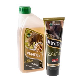 Płyn do wabienia zwierzyny For Vnadex makrela 1 kg + Smoła bukowa AtraTar 320g For
