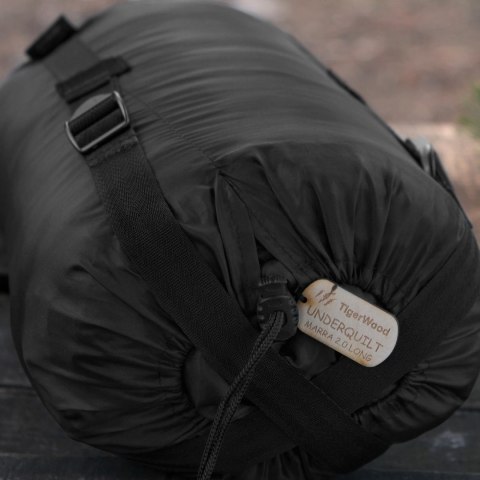 Podpinka Underquilt TigerWood Marra 2.0 Climashield Apex 2.0 200 cm, czarna Tigerwood