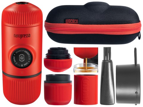 Podróżny ekspres Wacaco Nanopresso Lava Red z etui Wacaco