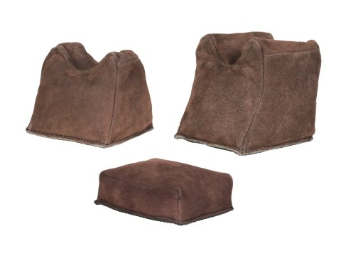 Poduchy do przystrzeliwania Outdoor Connection Bench Bags 3-cz. brązowe skórzane Outdoor Connection
