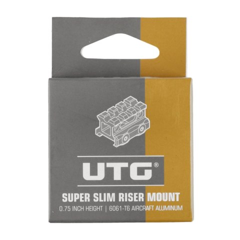 Podwyższenie Picatinny do optyki Leapers UTG Super Slim 3 sloty (1.57") Leapers