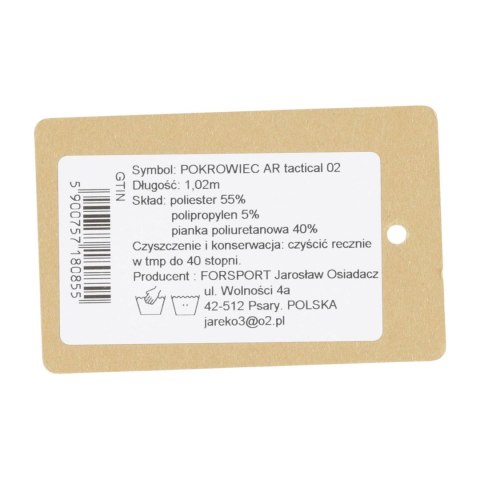 Pokrowiec Forsport AR Tactical na dwa karabiny 102 cm - czarny, haft biała tarcza Forsport
