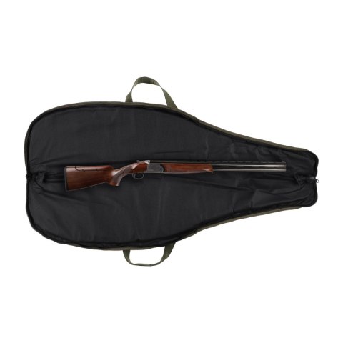 Pokrowiec na broń Forsport 125 cm - oliwkowy, haft czarna głowa jelenia, biza oliwkowa Forsport