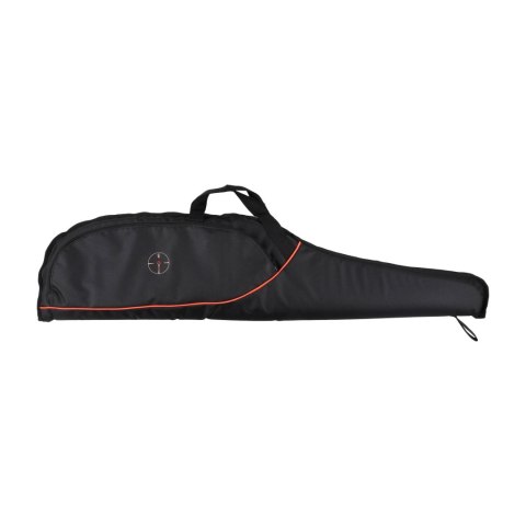 Pokrowiec na broń Forsport 125 cm - czarny, haft celownik VX, biza pomarańczowa Forsport