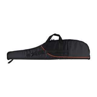 Pokrowiec na broń Forsport 125 cm - czarny, haft celownik VX, biza pomarańczowa Forsport