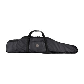 Pokrowiec Forsport na dwie jednostki broni 132 cm - czarny, haft beżowa tarcza Forsport
