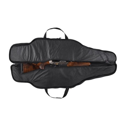 Pokrowiec Forsport na dwie jednostki broni 132 cm - czarny, haft beżowa tarcza Forsport