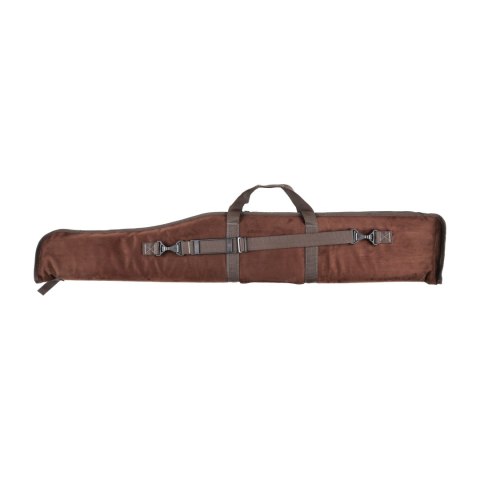 Pokrowiec na strzelbę Forsport zamszowy 130 cm - brązowy, haft pomarańczowa tarcza Forsport