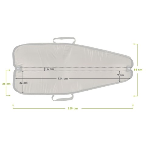 Pokrowiec futerał FSL1G-5 moro gąbka 128x26x6 cm Garbacz